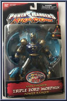 Navy Thunder Triple Zord Morphin Power Ranger from Power Rangers Ninja Storm - Triple Zord manufactured by Bandai [Front]