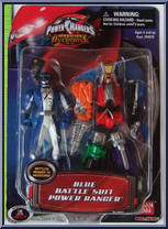 Blue Battle Suit Power Ranger from Power Rangers Operation Overdrive - Zord Armor manufactured by Bandai [Front]