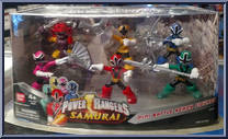 Mini Battle Ready Figures from Power Rangers Samurai - Mini manufactured by Bandai [Front]