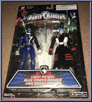Light Patrol Blue Power Ranger and Doggy Cruger from Power Rangers SPD - Light Patrol manufactured by Bandai [Front]