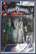 Light Patrol Green and Omega Ranger from Power Rangers SPD - Light Patrol manufactured by Bandai [Front]