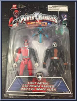 Light Patrol Red Ranger And Evil Space Alien from Power Rangers SPD - 2-Packs manufactured by Bandai [Front]