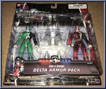 Red & Green Delta Armor Pack from Power Rangers SPD - 2-Packs manufactured by Bandai [Front]