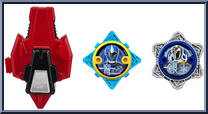 Blue Ranger Pack from Power Rangers Super Ninja Steel - Ninja Power Stars manufactured by Bandai [Loose]