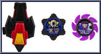 Surfer Zord Pack from Power Rangers Super Ninja Steel - Ninja Power Stars manufactured by Bandai [Loose]