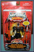Deluxe Black Primal Warrior Power Ranger Action Figure