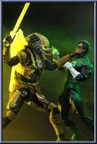 Green Lantern vs Predator from Predators - Exclusives manufactured by Neca [Loose]