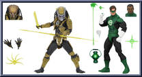 Green Lantern vs Predator from Predators - Exclusives manufactured by Neca [Loose]