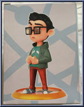 Leonard Hofstadter from Q-Fig - Big Bang Theory manufactured by Quantum Mechanix [Back]