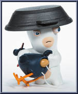 Chicken Surprise & Plunger Face from Rabbids - Sound & Action manufactured by McFarlane [Loose]