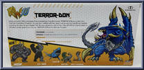 Terror-Don (Blue) from RAW 10 - Basic Series manufactured by McFarlane [Back]