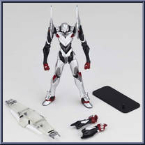 Evangelion - EVA-04 (Mini) & Guide Book from Revoltech - Revoltech Miniature manufactured by Kaiyodo [Loose]