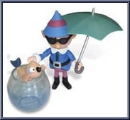 Boy Elf (with Umbrella) from Rudolph - Series 4 manufactured by Forever Fun [Loose]