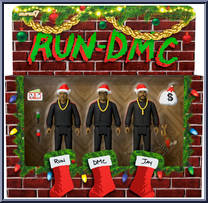 Holiday 3-Pack from Run DMC - ReAction Figures manufactured by Super7 [Front]