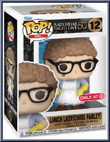Lunch Lady (Chris Farley) (50th Anniversary) from Saturday Night Live - Pop! Vinyl Figures manufactured by Funko [Front]
