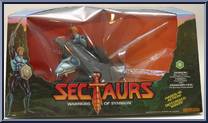 Dargon (Blue) and DragonFlyer from Sectaurs - Beasts manufactured by Coleco [Front]