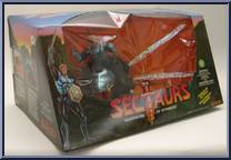 Dargon (Blue) and DragonFlyer from Sectaurs - Beasts manufactured by Coleco [Front]