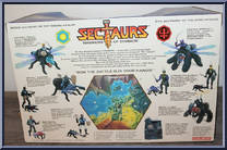 Pinsor and Battle Beetle from Sectaurs - Beasts manufactured by Coleco [Back]