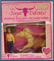 Designer Doll with Palomino Horse Action Figure