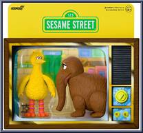 Big Bird and Mr. Snuffleupagus from Sesame Street - ReAction Figures manufactured by Super7 [Front]