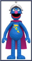 Super Grover from Sesame Street - ReAction Figures manufactured by Super7 [Loose]