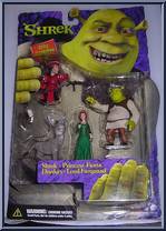 Shrek / Princess Fiona / Donkey / Lord Farquaad (Krogers) from Shrek - 3" Scale manufactured by McFarlane [Front]