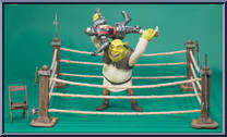 Wrestlin' Shrek from Shrek - 3" Scale manufactured by McFarlane [Loose]