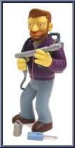 Hank Scorpio from Simpsons - Series 10 manufactured by Playmates [Loose]