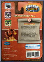 Eruptor from Skylanders - Giants - Keychains manufactured by Activision [Back]