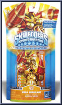 Drill Sergeant (Gold / Red) from Skylanders - Spyro's Adventure - Single Packs manufactured by Activision [Front]