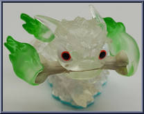 Fire Bone Hot Dog (Clear Green) from Skylanders - Swap Force - Basic Series manufactured by Activision [Loose]