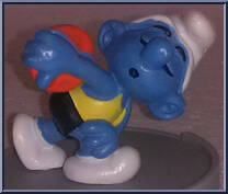 Discus Thrower Smurf Action Figure