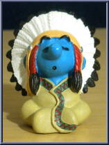 Indian Chief Smurf Action Figure