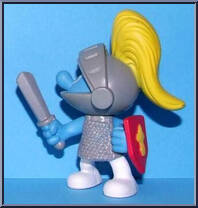 Knight #2 from Smurfs - McDonald's manufactured by Peyo [Loose]