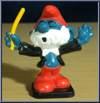 Papa Smurf (Conductor) from Smurfs - Papa Smurfs manufactured by Peyo [Loose]