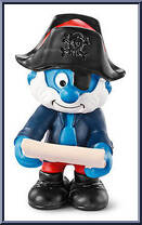 Papa Smurf (Pirate) from Smurfs - Papa Smurfs manufactured by Peyo [Loose]