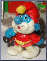 Papa Smurf (Santa Outfit) from Smurfs - Papa Smurfs manufactured by Peyo [Loose]
