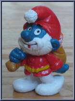 Papa Smurf (Santa Outfit) from Smurfs - Papa Smurfs manufactured by Peyo [Loose]