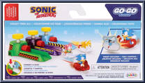 Classic Sonic from Sonic the Hedgehog - Go Go Racers manufactured by Jakks Pacific [Back]