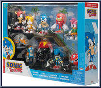 Friends & Foes Figures 10-Pack from Sonic the Hedgehog - Mini Playsets manufactured by Jakks Pacific [Front]
