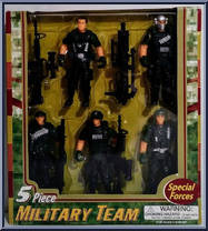 5 Piece Military Team Action Figure