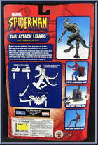 Lizard (Tail Attack) from Spider-Man (2000) - Series 10 manufactured by Toy Biz [Back]