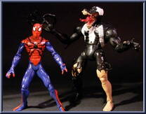 Spider-Man vs Venom from Spider-Man (2000) - Classic Clashes manufactured by Toy Biz [Loose]