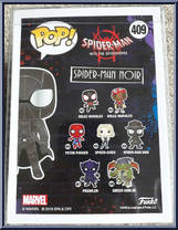 Spider-Man (Noir) from Spider-Man - Spider-Man Into the Spiderverse Pop! manufactured by Funko [Back]