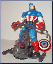 Captain America from Spider-Man - Electro-Spark manufactured by Toy Biz [Loose]
