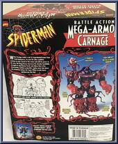 Carnage from Spider-Man - Mega Armor manufactured by Toy Biz [Back]