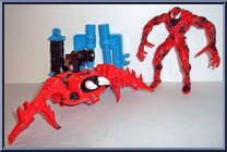 Carnage Spider from Spider-Man - Web Flyers manufactured by Toy Biz [Loose]