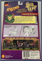 Sinister Scorpion from Spider-Man - Web Trap manufactured by Toy Biz [Back]