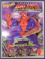 Spider-Man (Covered Front) from Spider-Man - 13" Big Time Action Hero manufactured by Toy Biz [Front]