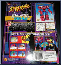 Spider-Man (Inverse) from Spider-Man - Mega Armor manufactured by Toy Biz [Back]